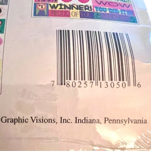 Vintage 90's Reward Stickers 120 Peel & Stick New Sealed 3 Different Sticker She - Picture 4 of 4